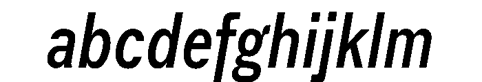 ACE CondensedItalic Instance FONT