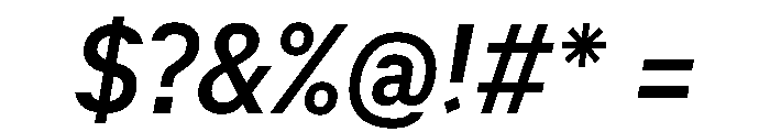 ACE NarrowItalic Instance Font OTHER CHARS