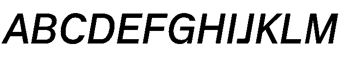 ACE NarrowItalic Instance Font UPPERCASE