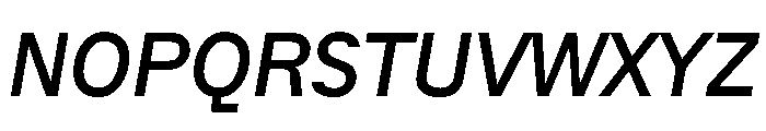 ACE NarrowItalic Instance Font UPPERCASE