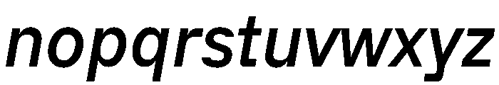 ACE NarrowItalic Instance Font LOWERCASE