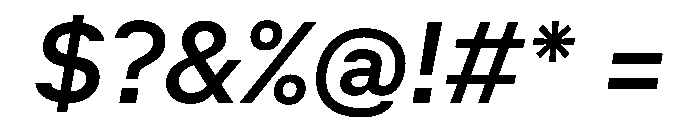 ACE RegularItalic Instance Font OTHER CHARS