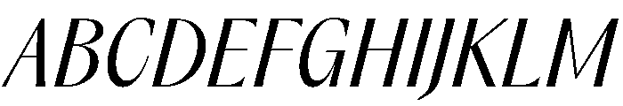 Acma Book Italic Font UPPERCASE
