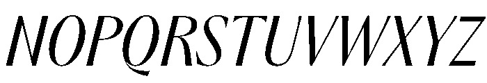 Acma Book Italic Font UPPERCASE