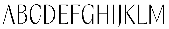 Acma Extralight Font UPPERCASE