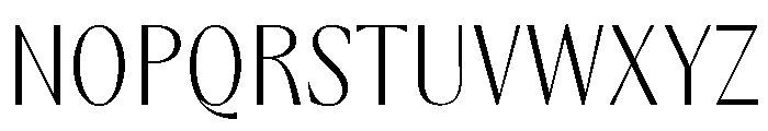 Acma Extralight Font UPPERCASE