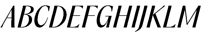 Acma Italic 2 Font UPPERCASE