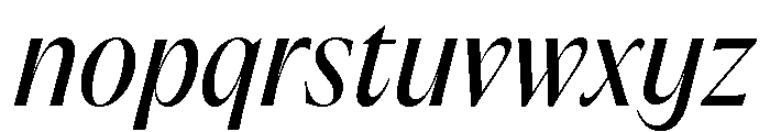 Acma Italic 2 Font LOWERCASE