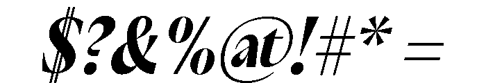 Acma Italic 3 Font OTHER CHARS