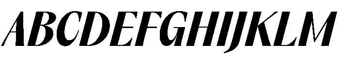 Acma Italic 3 Font UPPERCASE
