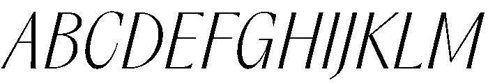 Acma Italic Font UPPERCASE