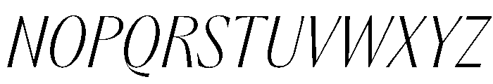Acma Italic Font UPPERCASE