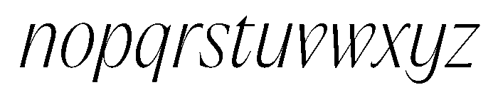 Acma Italic Font LOWERCASE