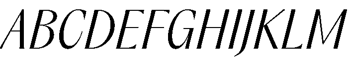 Acma Light Italic Font UPPERCASE