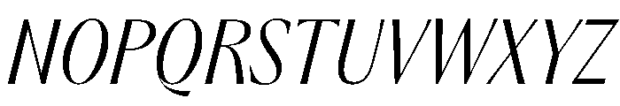 Acma Light Italic Font UPPERCASE