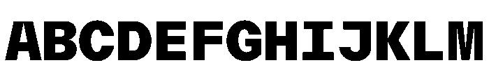 AcrylicBETA10 Black Instance 2fcdd98b Font UPPERCASE