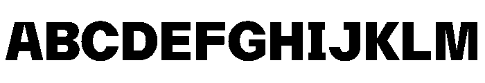 AcrylicBETA10 Black Instance 7b351e3f Font UPPERCASE