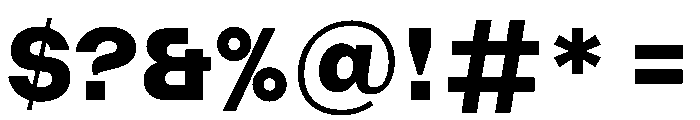 AcrylicBETA10 Black Instance Font OTHER CHARS