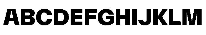 AcrylicBETA10 Black Instance Font UPPERCASE