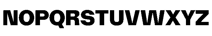 AcrylicBETA10 Black Instance Font UPPERCASE