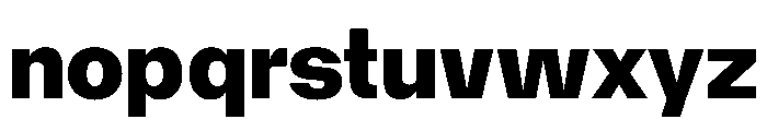 AcrylicBETA10 Black Instance Font LOWERCASE