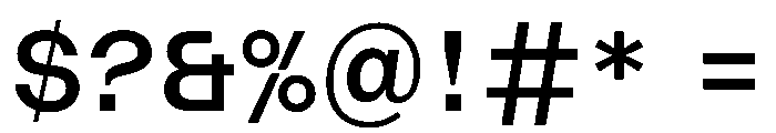 AcrylicBETA10 Medium Instance 3e55ca2e Font OTHER CHARS