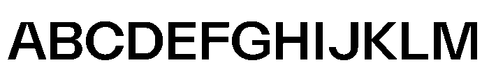 AcrylicBETA10 Medium Instance Font UPPERCASE
