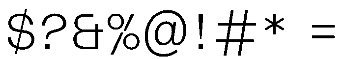 AcrylicBETA10 Thin Instance 22c0ec26 Font OTHER CHARS