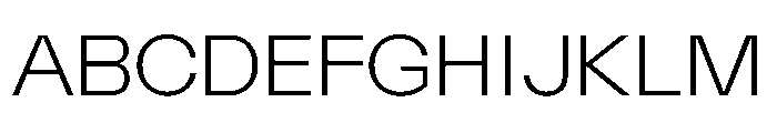 AcrylicBETA10 Thin Instance Font UPPERCASE