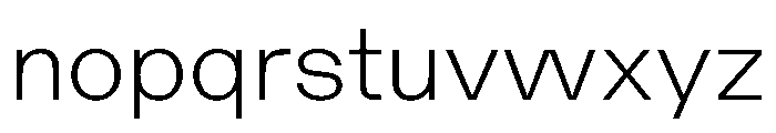 AcrylicBETA10 Thin Instance Font LOWERCASE