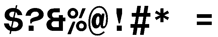 AcrylicMono Bold Font OTHER CHARS