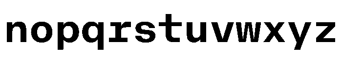 AcrylicMono Bold Font LOWERCASE
