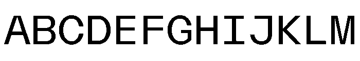 AcrylicMono Regular F4a87632 Font UPPERCASE