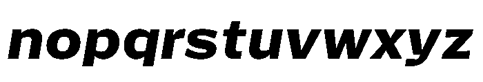 Action Grotesque Extrabold Italic Font LOWERCASE