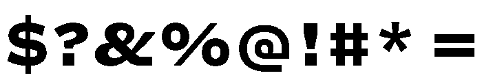 Action Grotesque Extrabold Font OTHER CHARS