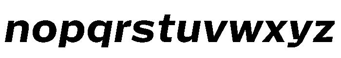 Action Grotesque Heavy Italic Font LOWERCASE