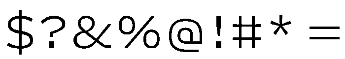 Action Grotesque Light Font OTHER CHARS
