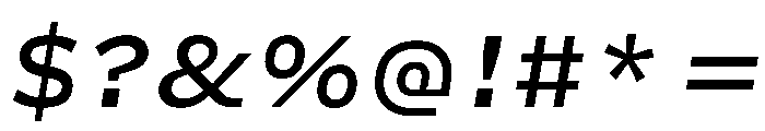 Action Grotesque Medium Italic Font OTHER CHARS