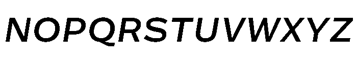 Action Grotesque Medium Italic Font UPPERCASE