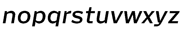 Action Grotesque Medium Italic Font LOWERCASE