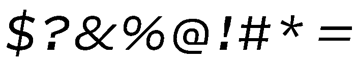 Action Grotesque Regular Italic Font OTHER CHARS