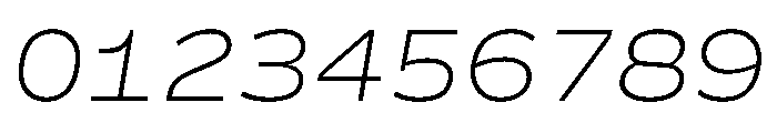 Action Grotesque Thin Italic Font OTHER CHARS