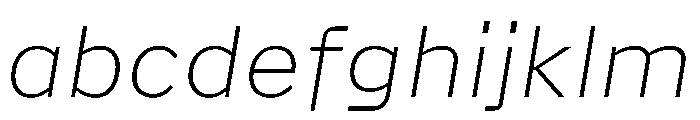 Action Grotesque Thin Italic FONT