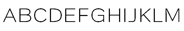 Action Grotesque Thin Font UPPERCASE