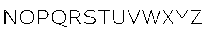 Action Grotesque Thin Font UPPERCASE
