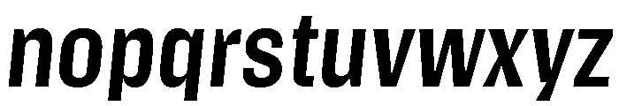 Action Text Bright Bold Italic Font LOWERCASE