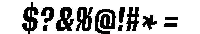 Action Text Bright Extrabold Italic Font OTHER CHARS