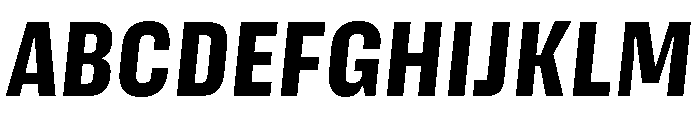 Action Text Bright Extrabold Italic Font UPPERCASE