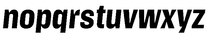 Action Text Bright Extrabold Italic Font LOWERCASE