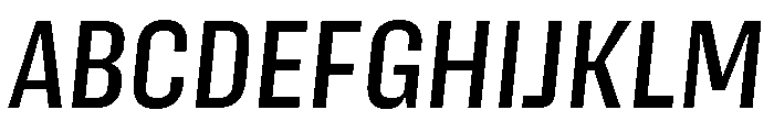 Action Text Bright Medium Italic Font UPPERCASE